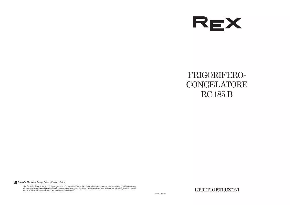 Mode d'emploi REX RC185B