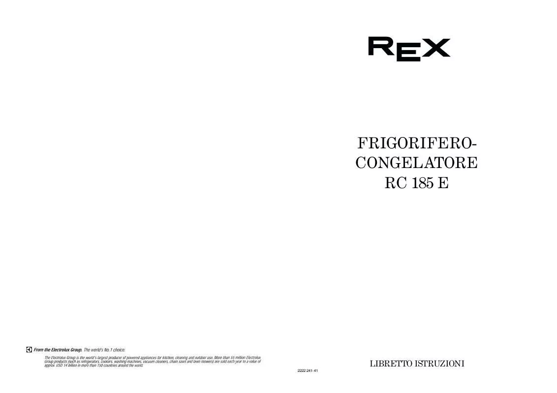 Mode d'emploi REX RC185E