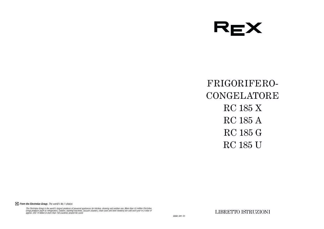Mode d'emploi REX RC185G