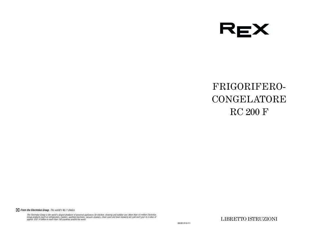 Mode d'emploi REX RC200F