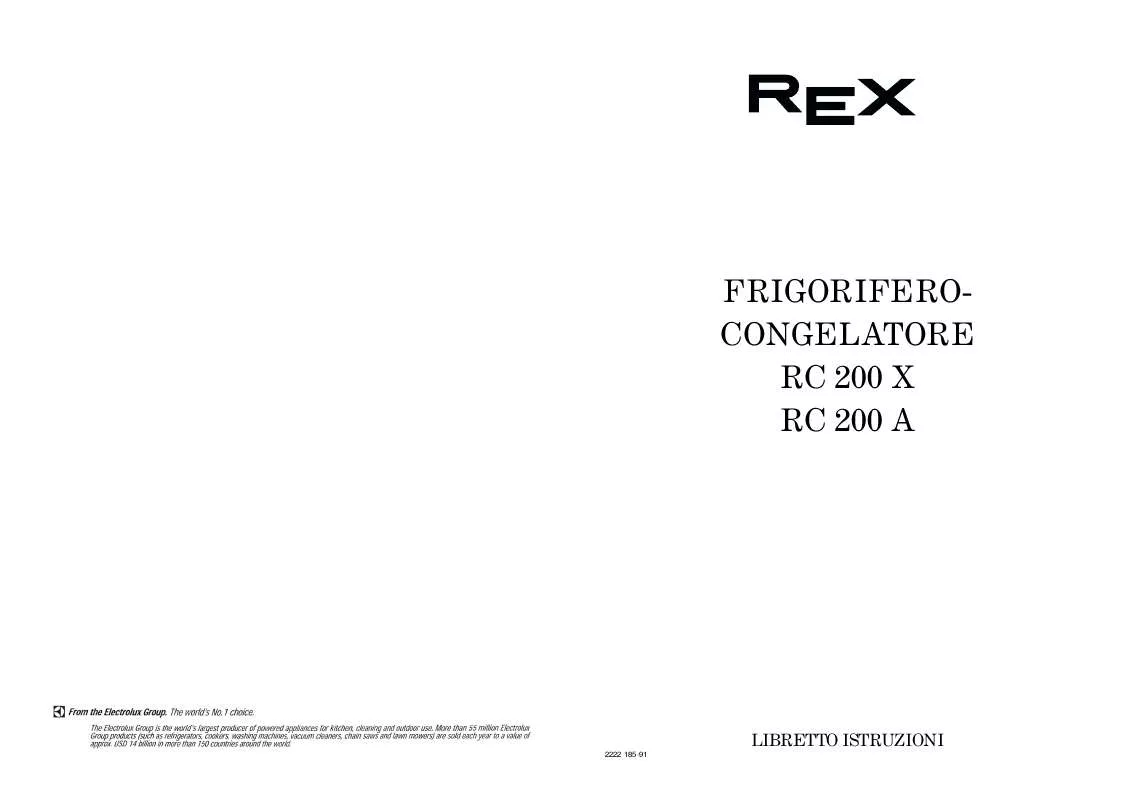 Mode d'emploi REX RC200X