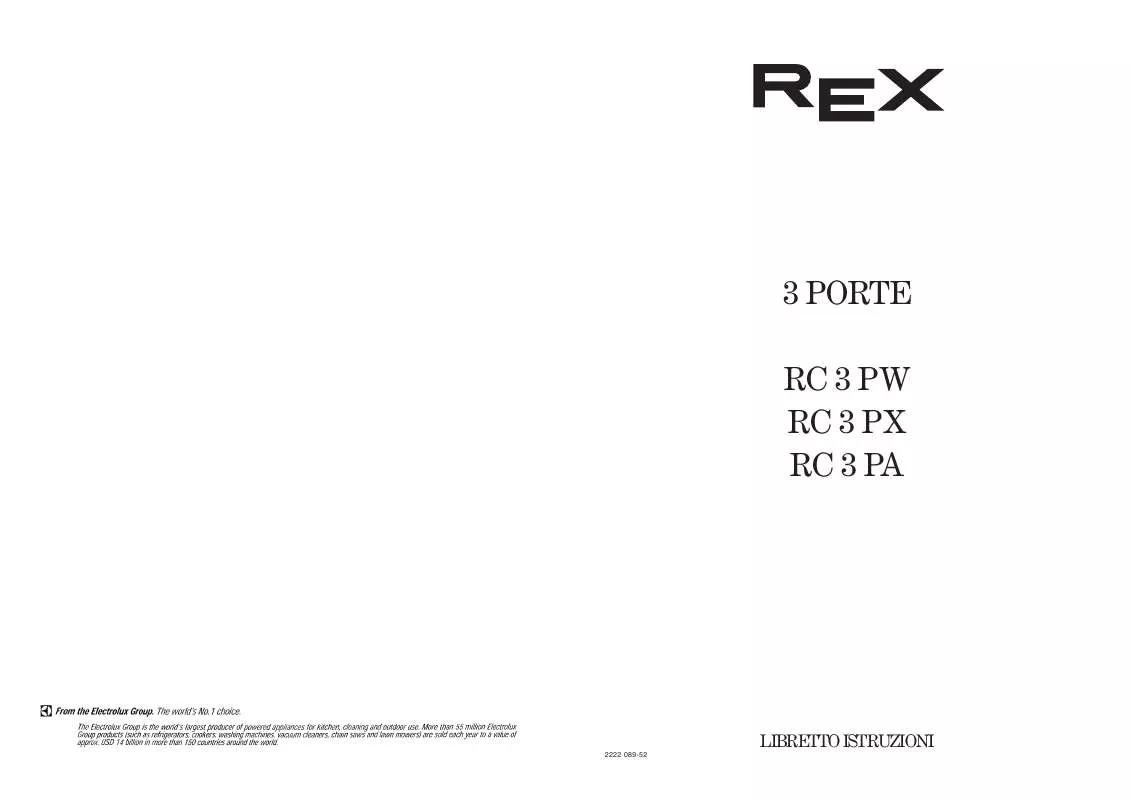 Mode d'emploi REX RC3PA