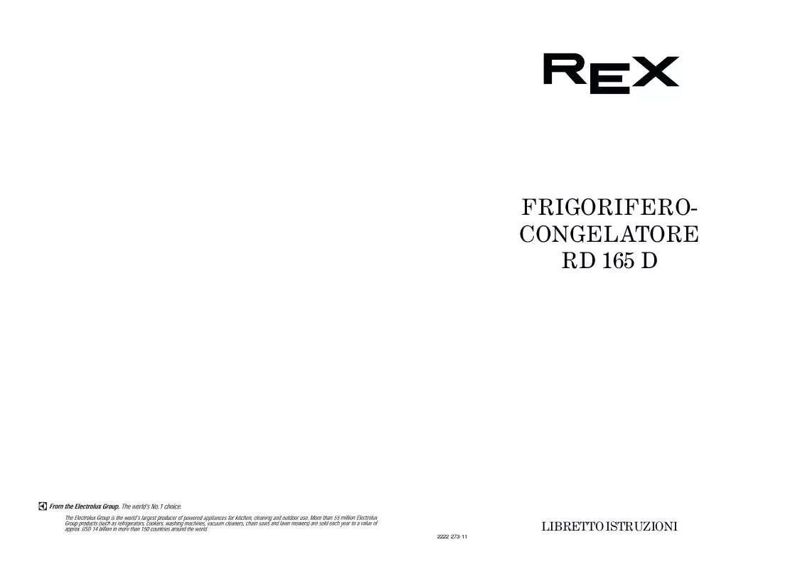 Mode d'emploi REX RD165D