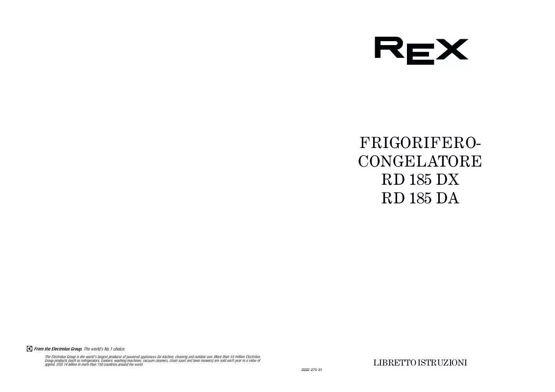 Mode d'emploi REX RD185DA