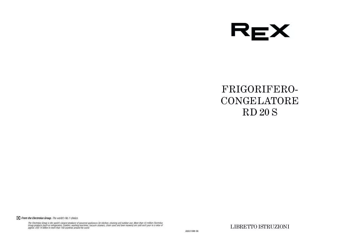 Mode d'emploi REX RD20S