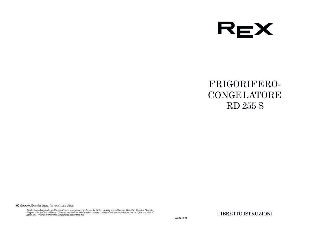 Mode d'emploi REX RD255S
