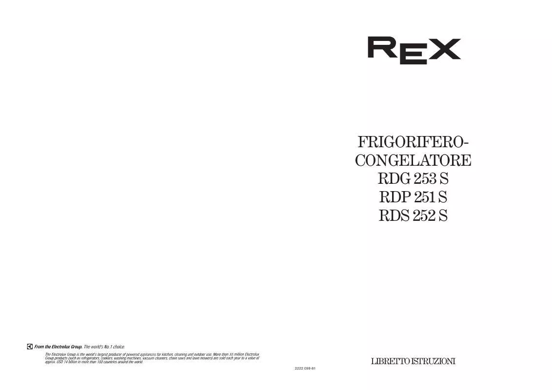 Mode d'emploi REX RDG253S