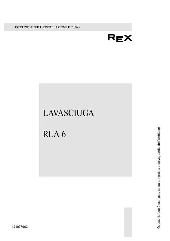 Mode d'emploi REX RLA6