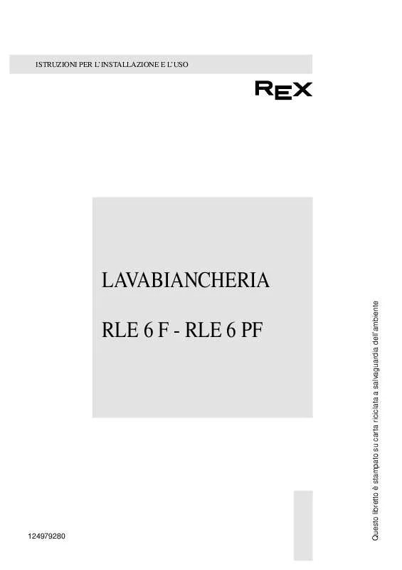 Mode d'emploi REX RLE6F