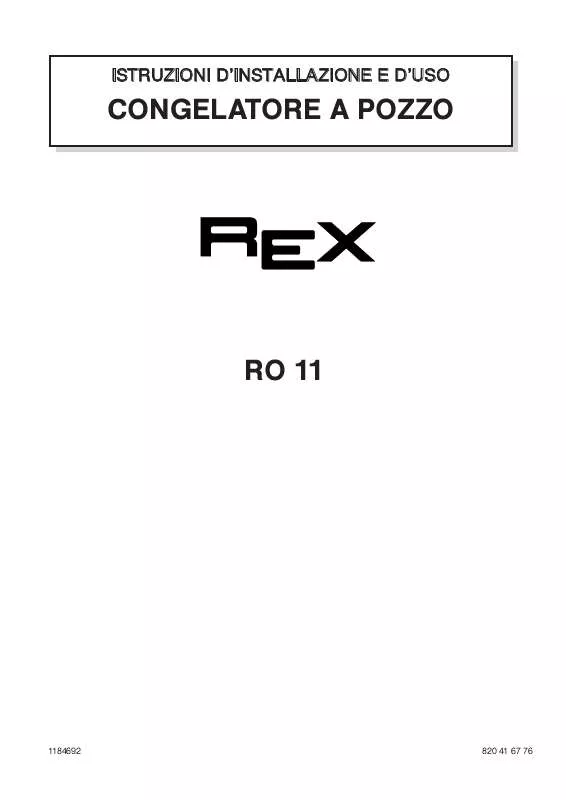 Mode d'emploi REX RO11