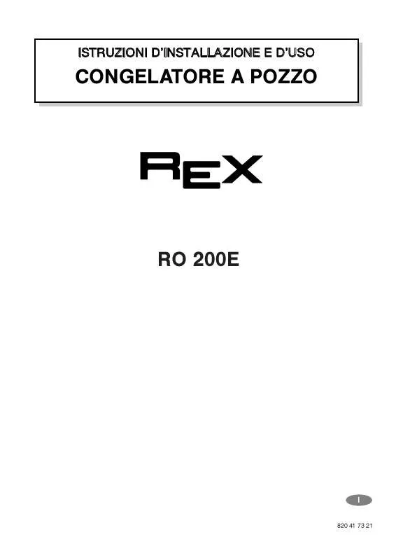 Mode d'emploi REX RO200E