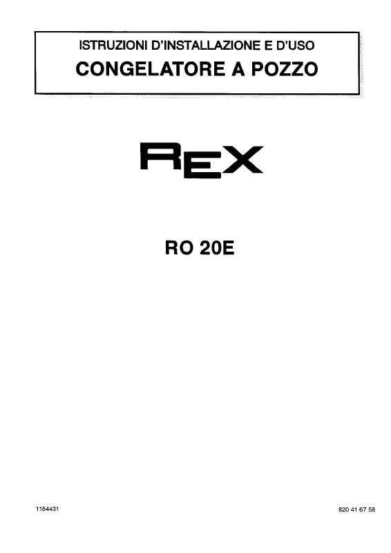 Mode d'emploi REX RO20E