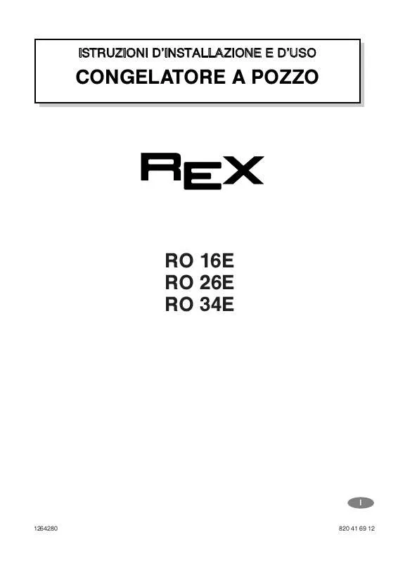 Mode d'emploi REX RO34