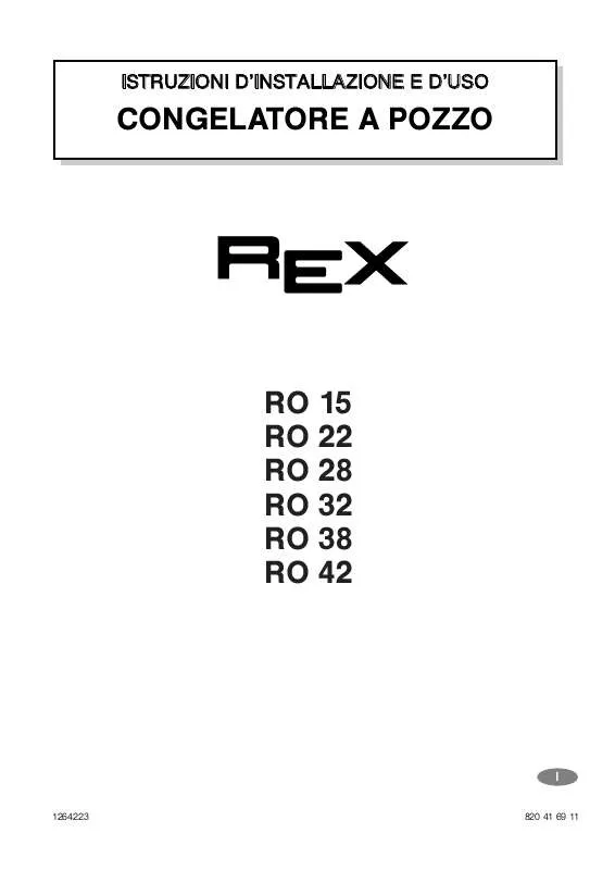 Mode d'emploi REX RO38