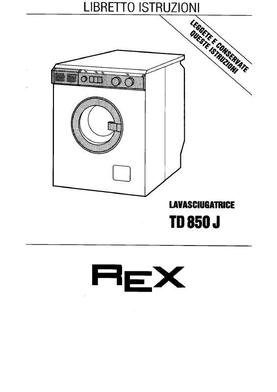 Mode d'emploi REX TD850J