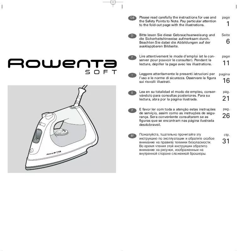 Mode d'emploi ROWENTA DX 2300 SOFT