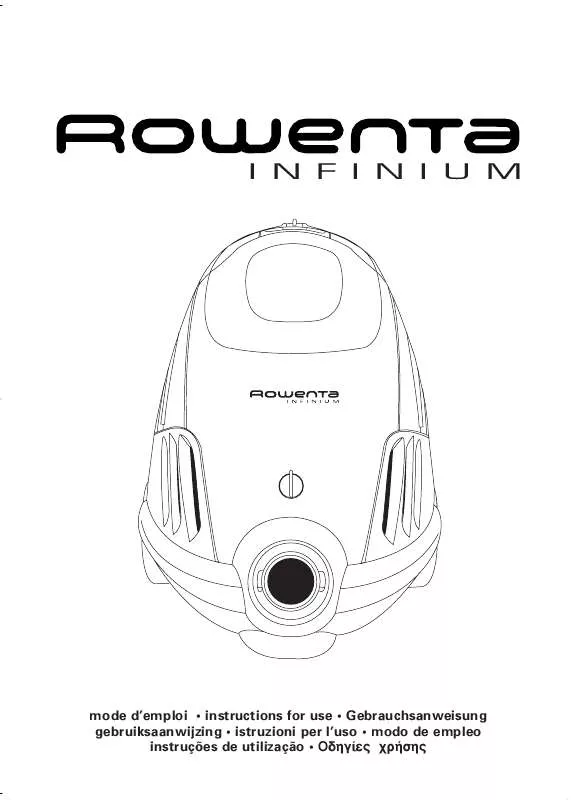 Mode d'emploi ROWENTA RS 922 INFINIUM