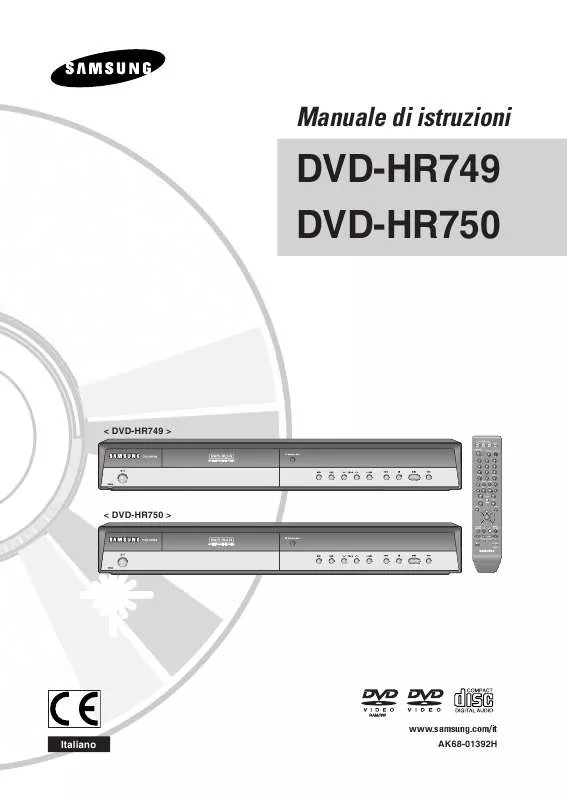 Mode d'emploi SAMSUNG DVD HR750