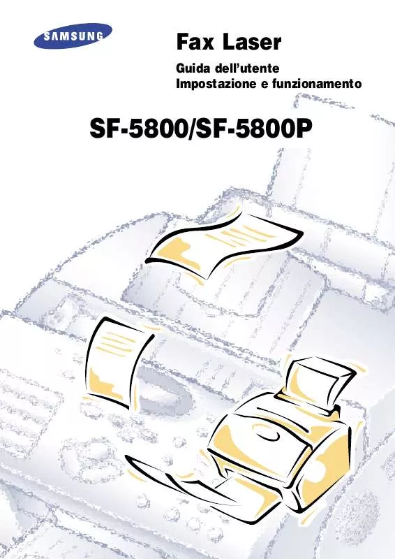 Mode d'emploi SAMSUNG SF-5800
