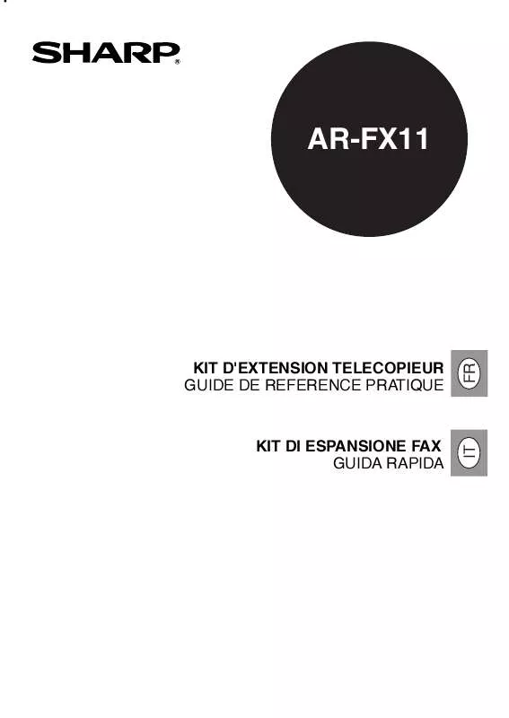 Mode d'emploi SHARP AR-FX11