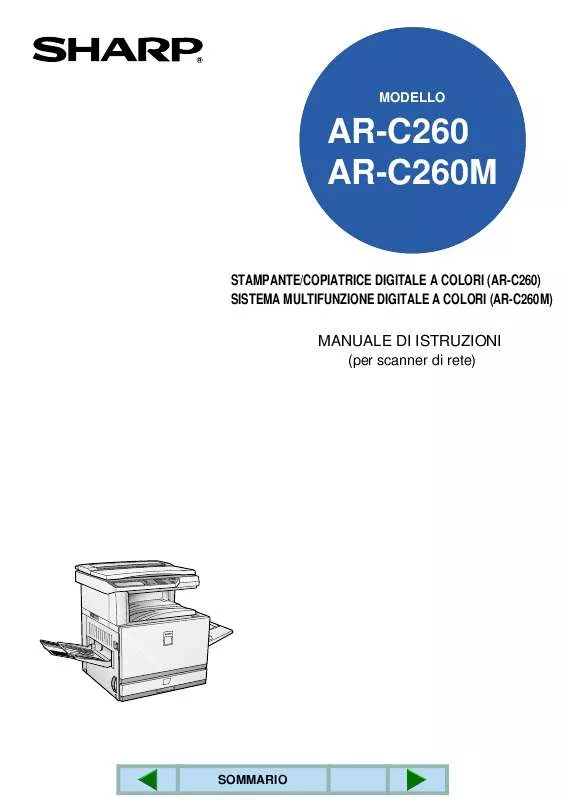Mode d'emploi SHARP AR-C260P