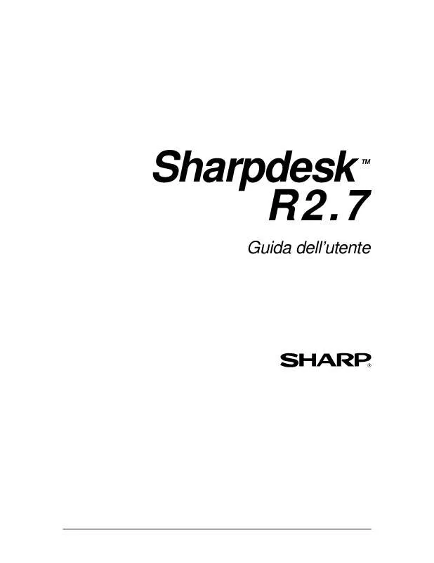 Mode d'emploi SHARP DESK R2.7