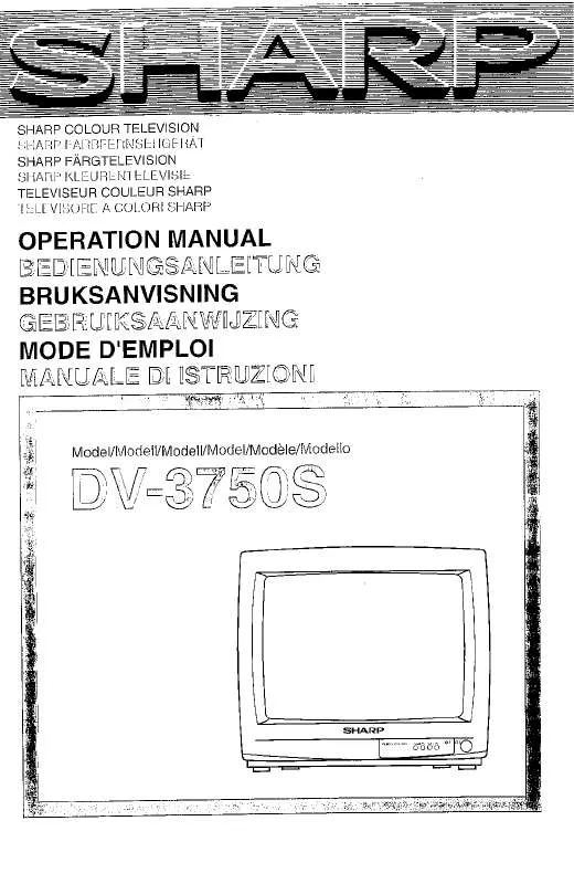 Mode d'emploi SHARP DV-3750S