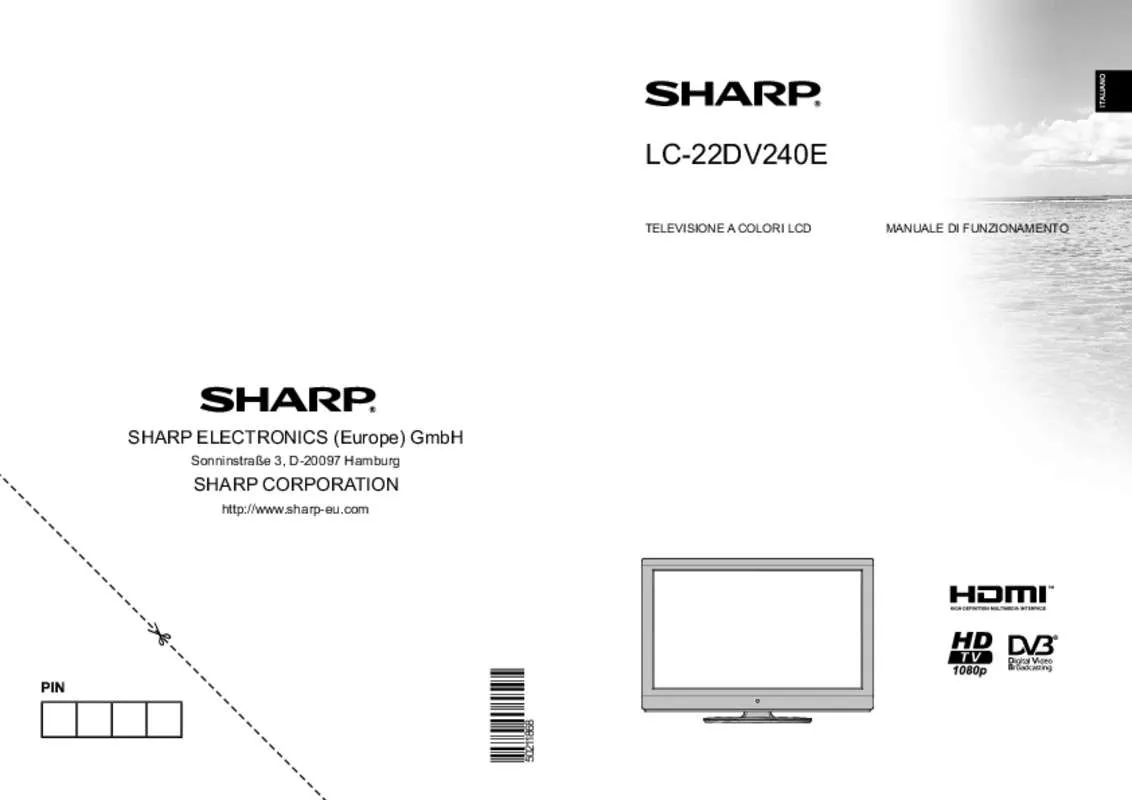Mode d'emploi SHARP LC-22DV240E