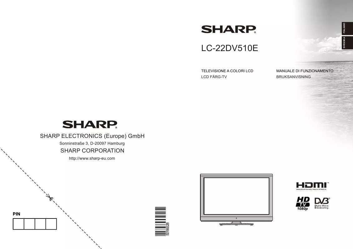 Mode d'emploi SHARP LC-22DV510E