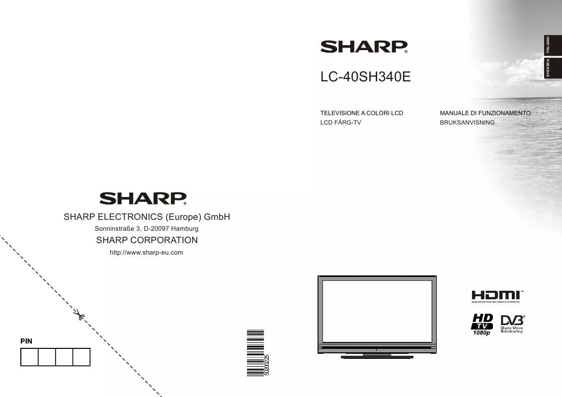 Mode d'emploi SHARP LC-40SH340E