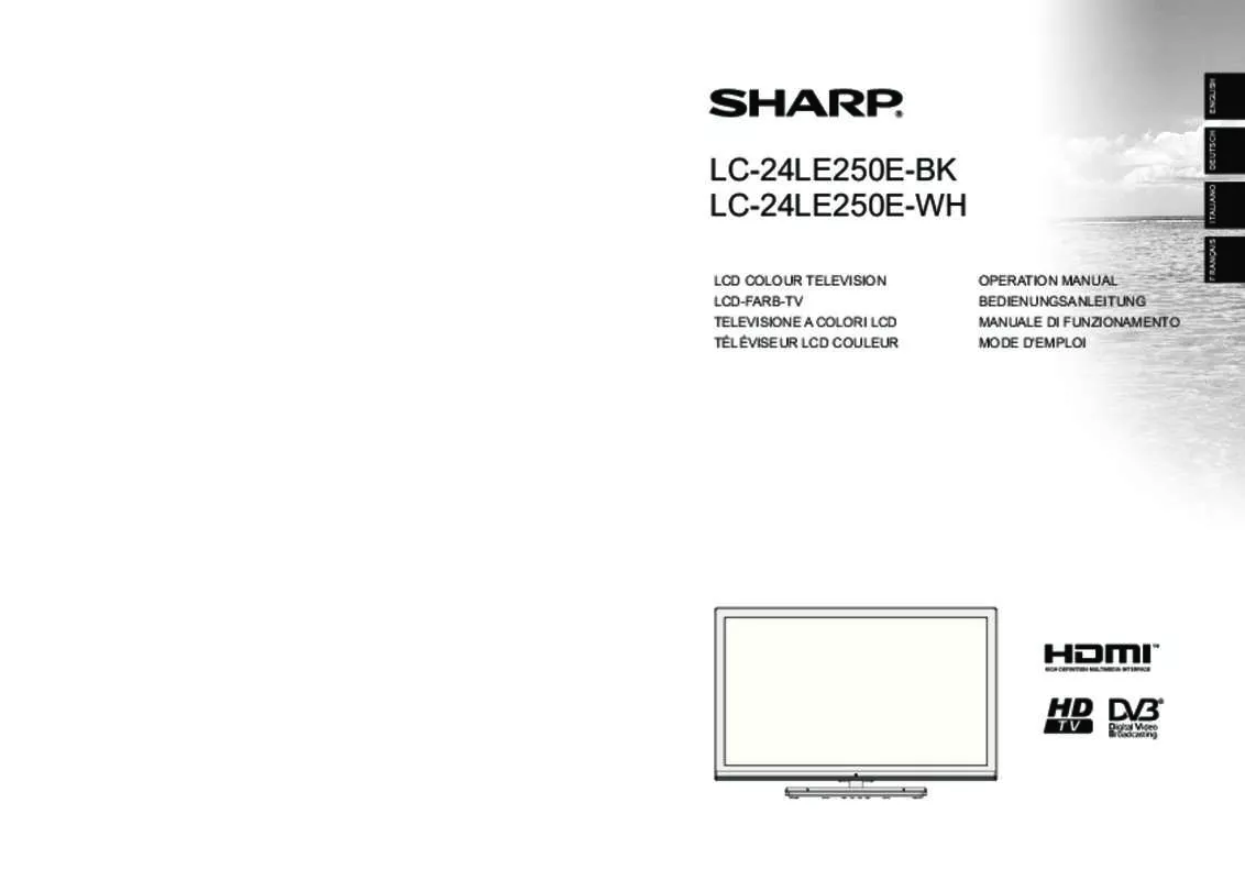 Mode d'emploi SHARP LC24LE250EBK/EWH