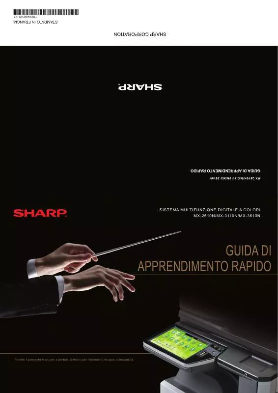 Mode d'emploi SHARP MX-2610N/3110N/3610N
