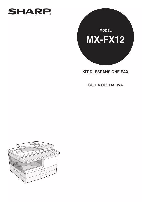 Mode d'emploi SHARP MX-FX12