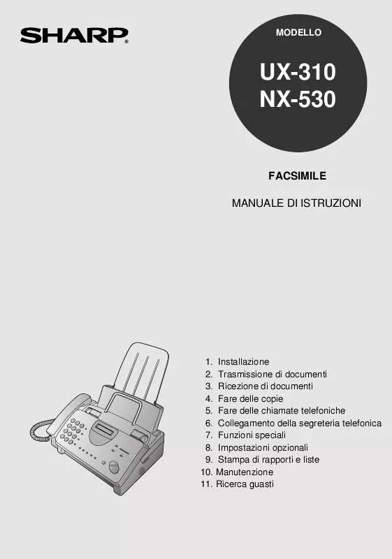 Mode d'emploi SHARP UX-310/NX-530