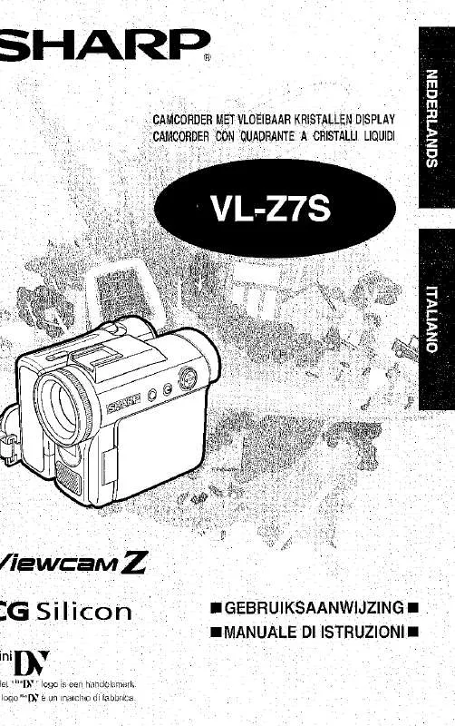 Mode d'emploi SHARP VL-Z7S