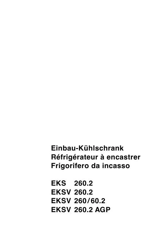 Mode d'emploi THERMA EKSV 260.2 R