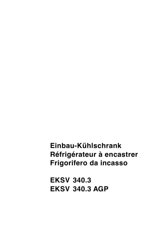 Mode d'emploi THERMA EKSV 340.3 L