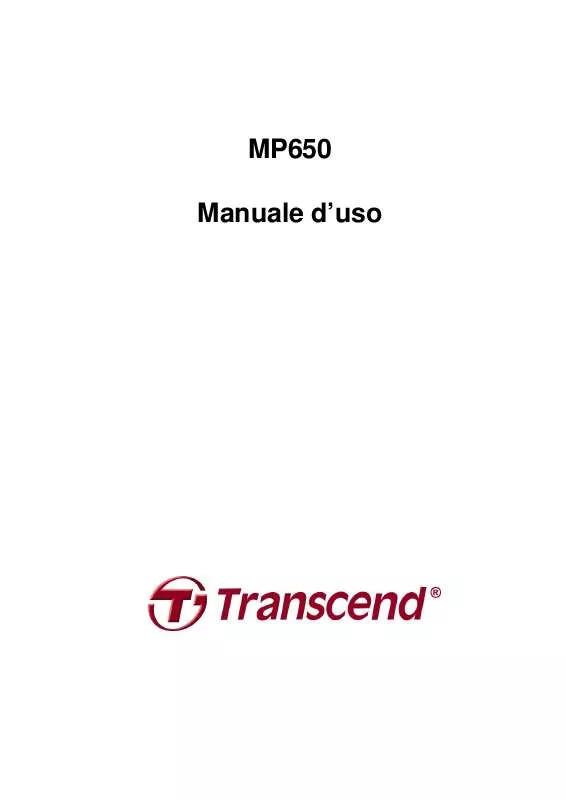 Mode d'emploi TRANSCEND TS2GMP650