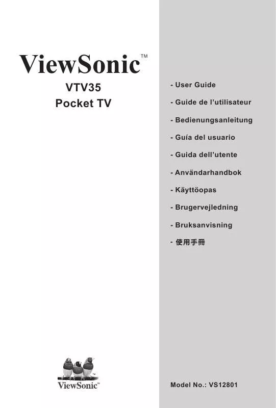 Mode d'emploi VIEWSONIC VTV35