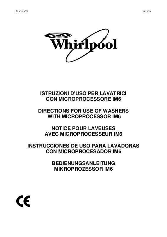 Mode d'emploi WHIRLPOOL AGB 208/WP