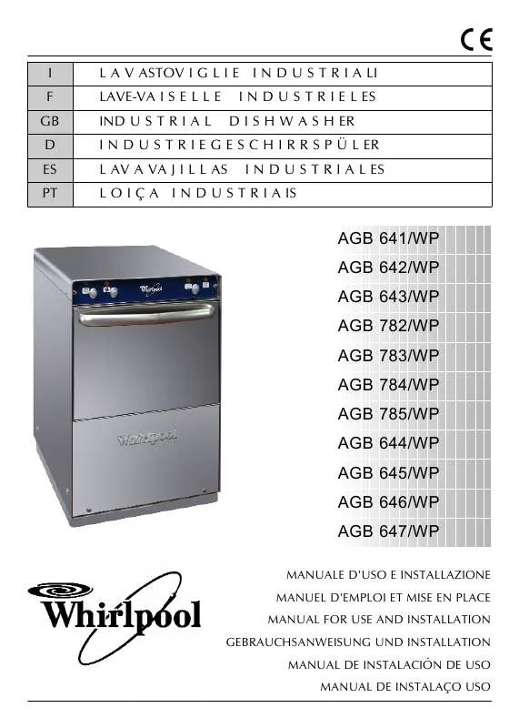 Mode d'emploi WHIRLPOOL AGB 784/WP