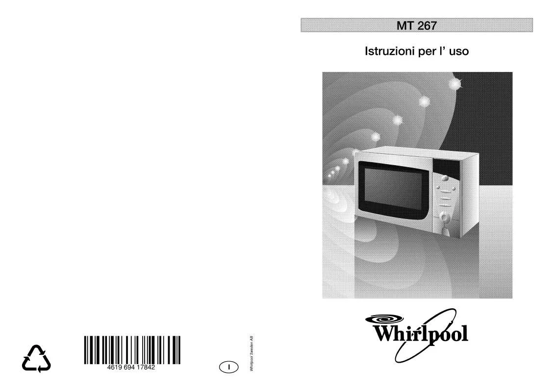 Mode d'emploi WHIRLPOOL MT 267/WH