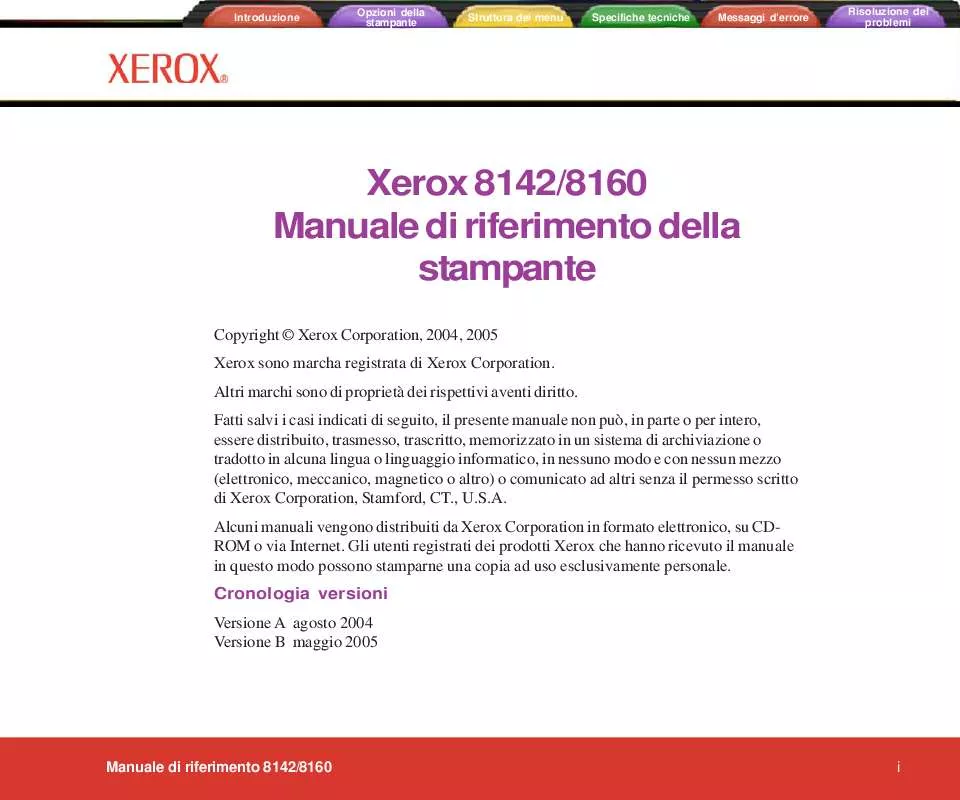 Mode d'emploi XEROX 8142