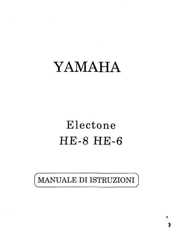 Mode d'emploi YAMAHA HE-8-HE-6