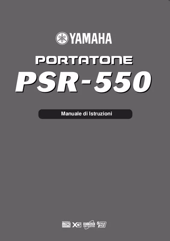Mode d'emploi YAMAHA PSR-550