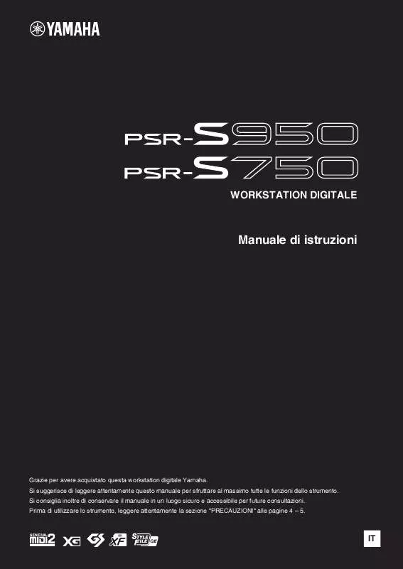 Mode d'emploi YAMAHA PSR-S950