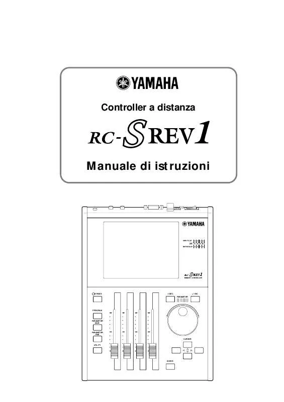 Mode d'emploi YAMAHA RC-SREV1