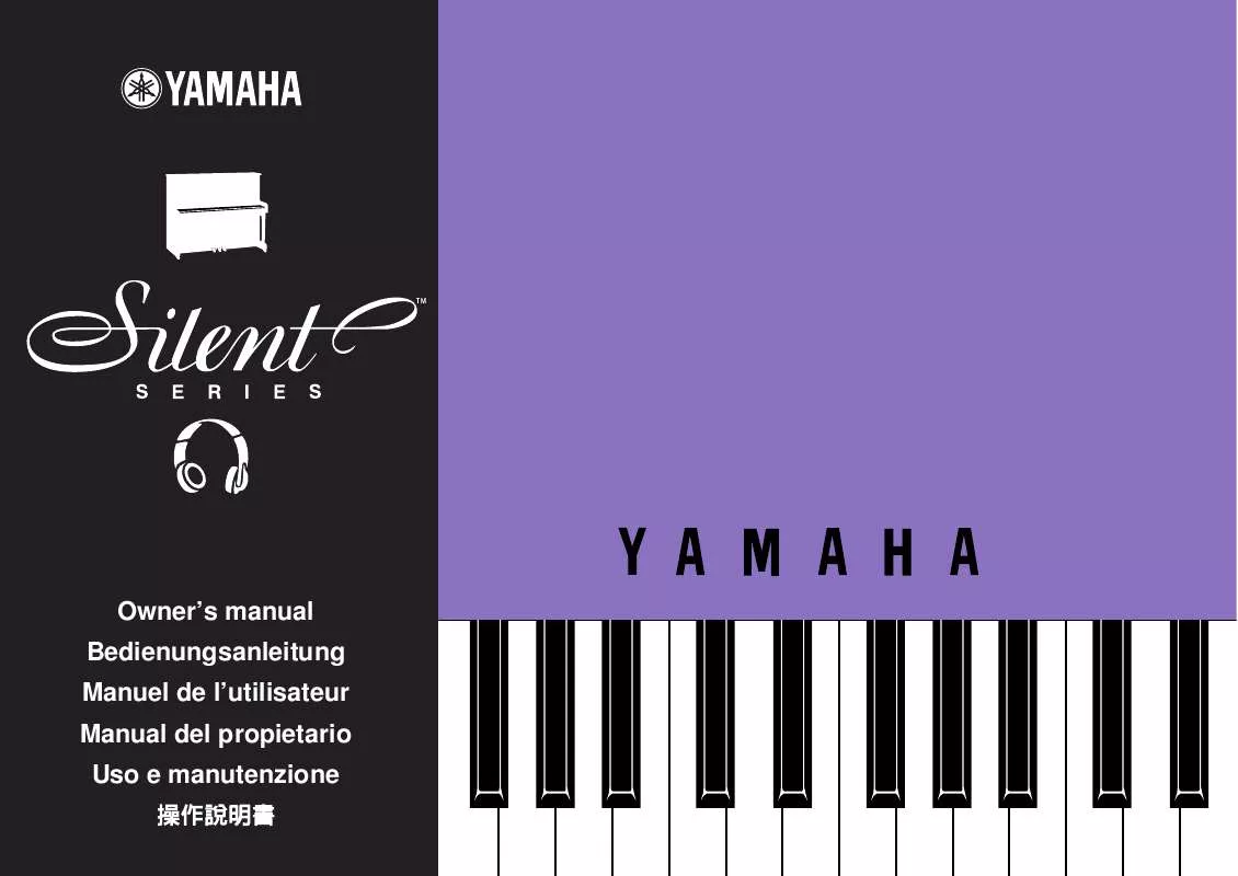 Mode d'emploi YAMAHA SILENT PIANO (UPRIGHT)