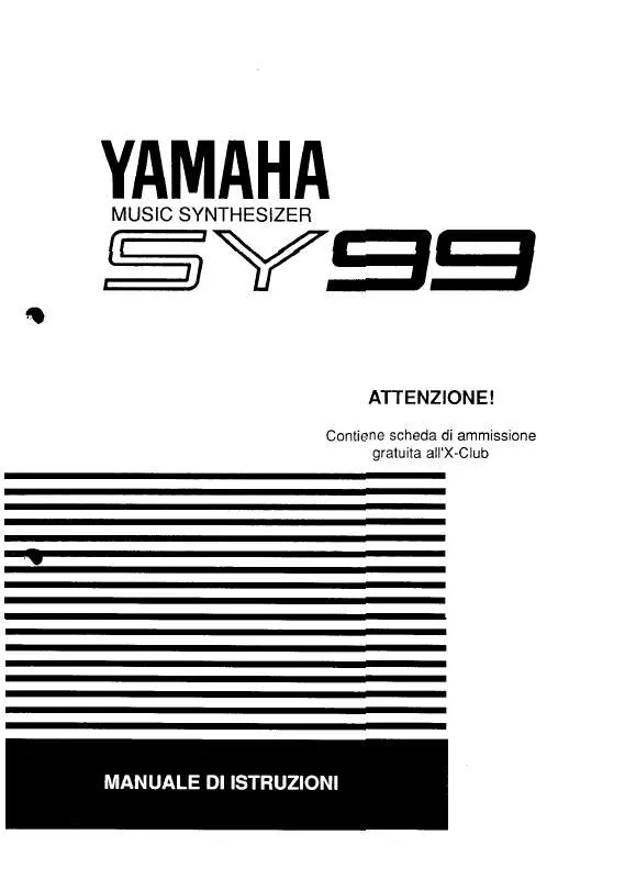 Mode d'emploi YAMAHA SY99