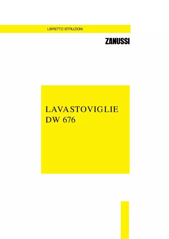 Mode d'emploi ZANUSSI DW676
